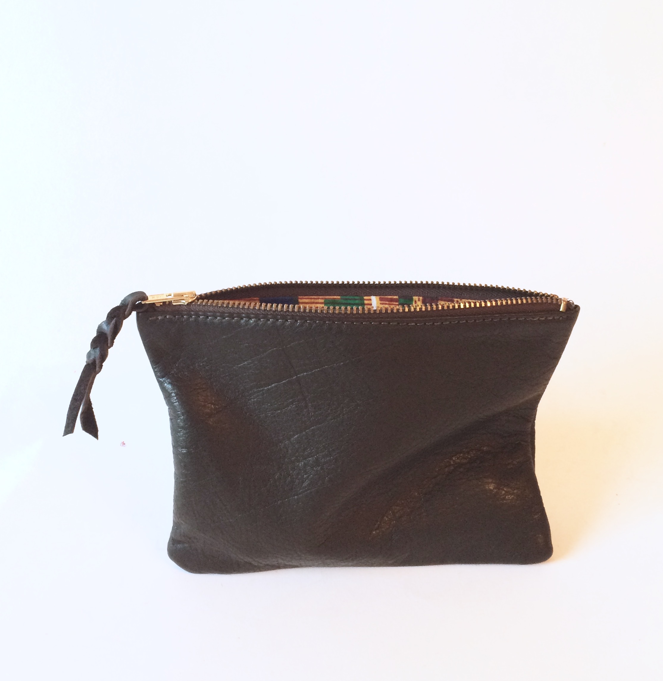 Medium Zip Pouch - Brown
